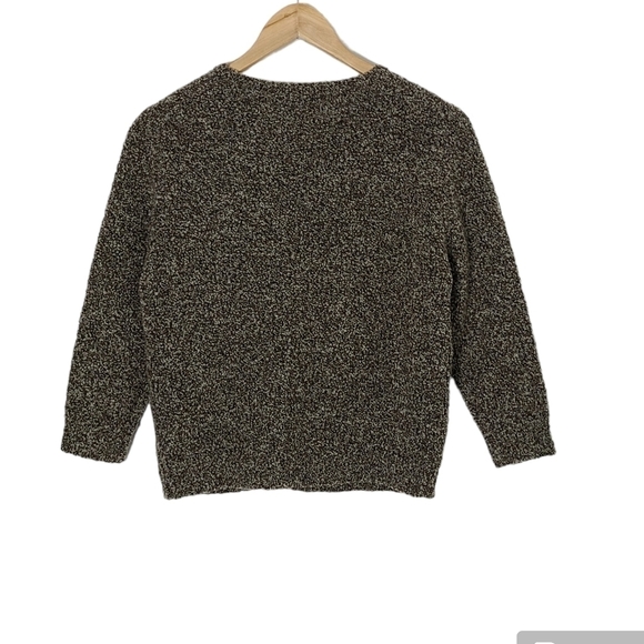 Vtg KAREN KANE Tweedy Cashmere and Merino Wool Blend Cardigan Women's Size M - Picture 6 of 10